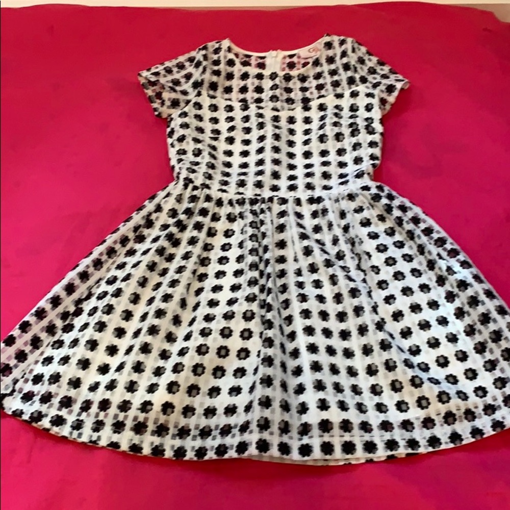 Size 7 black and white dress by GB Girls
